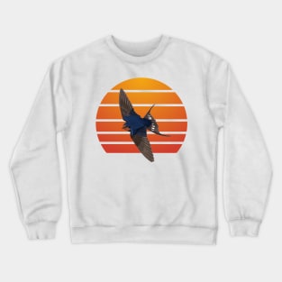 jz.birds Barn Swallow Bird Animal Art Crewneck Sweatshirt